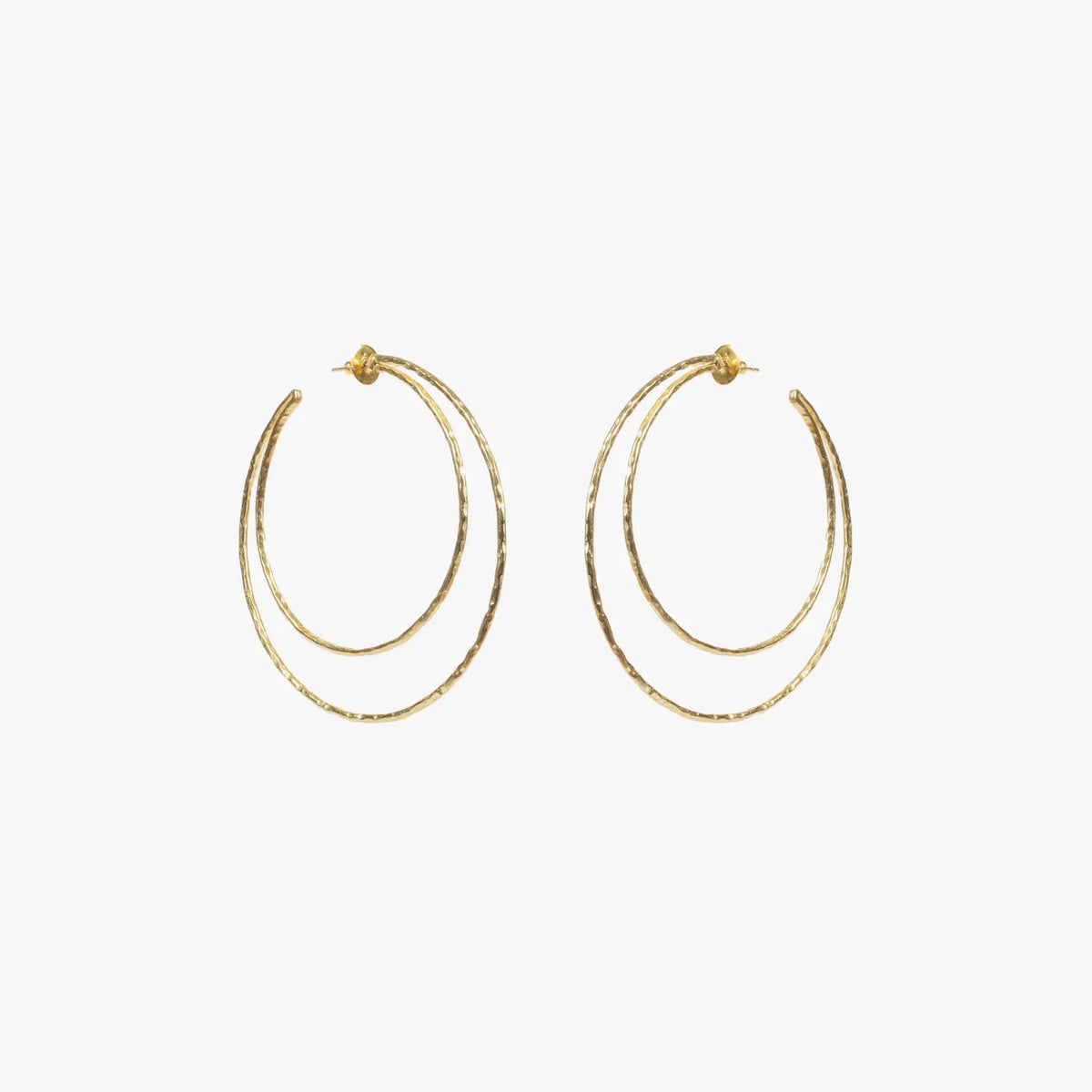 Kimberly Hoops Gold Tone image 1