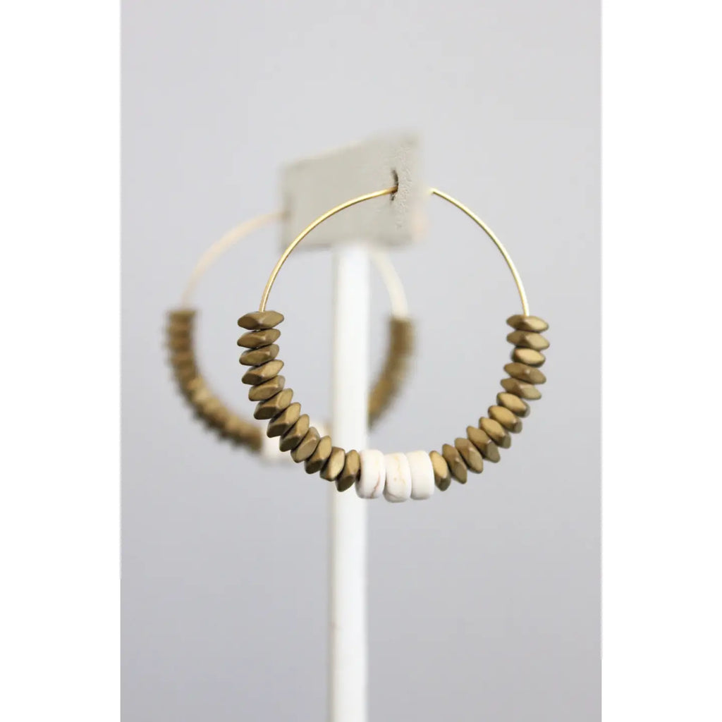Gold Bohemian Hoops image 1