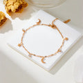 Dainty Star Moon Ankle Bracelet image 0