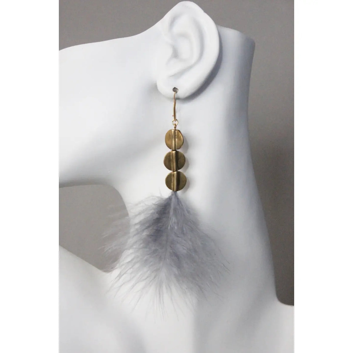 The Feather Gold Dangles image 1