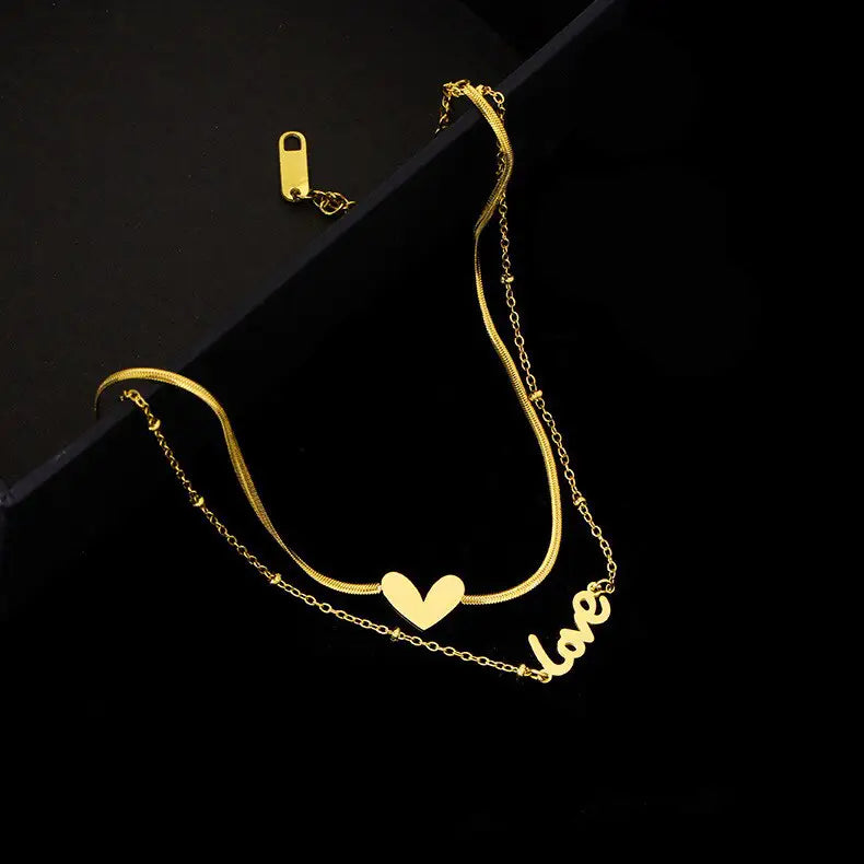 Gold Layered Heart Ankle Bracelet