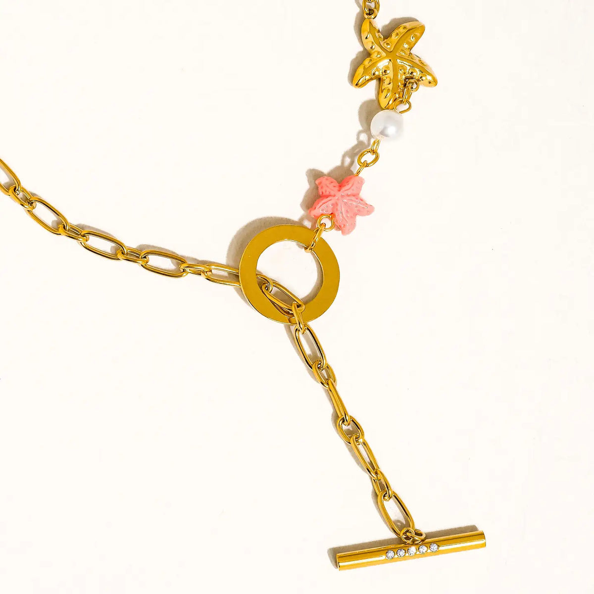 Odella Seashell Y Chain Necklace image 1
