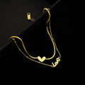 Gold Layered Heart Ankle Bracelet Anklet image 0