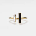 Mother of Pearl Agate Statement Ring image 0