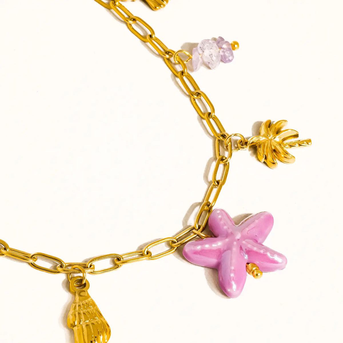 Stars and Palm Charm Necklace image 0