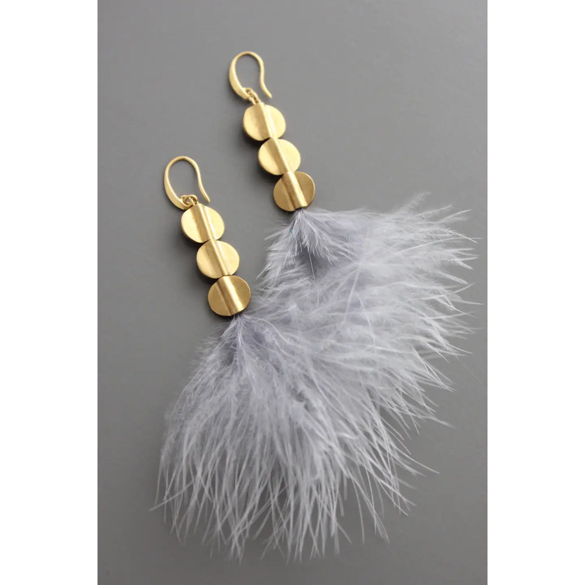 The Feather Gold Dangles image 0
