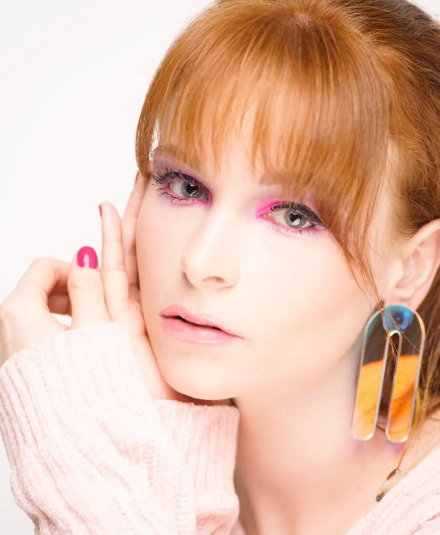 Arco Dangle Earrings - Black image 3