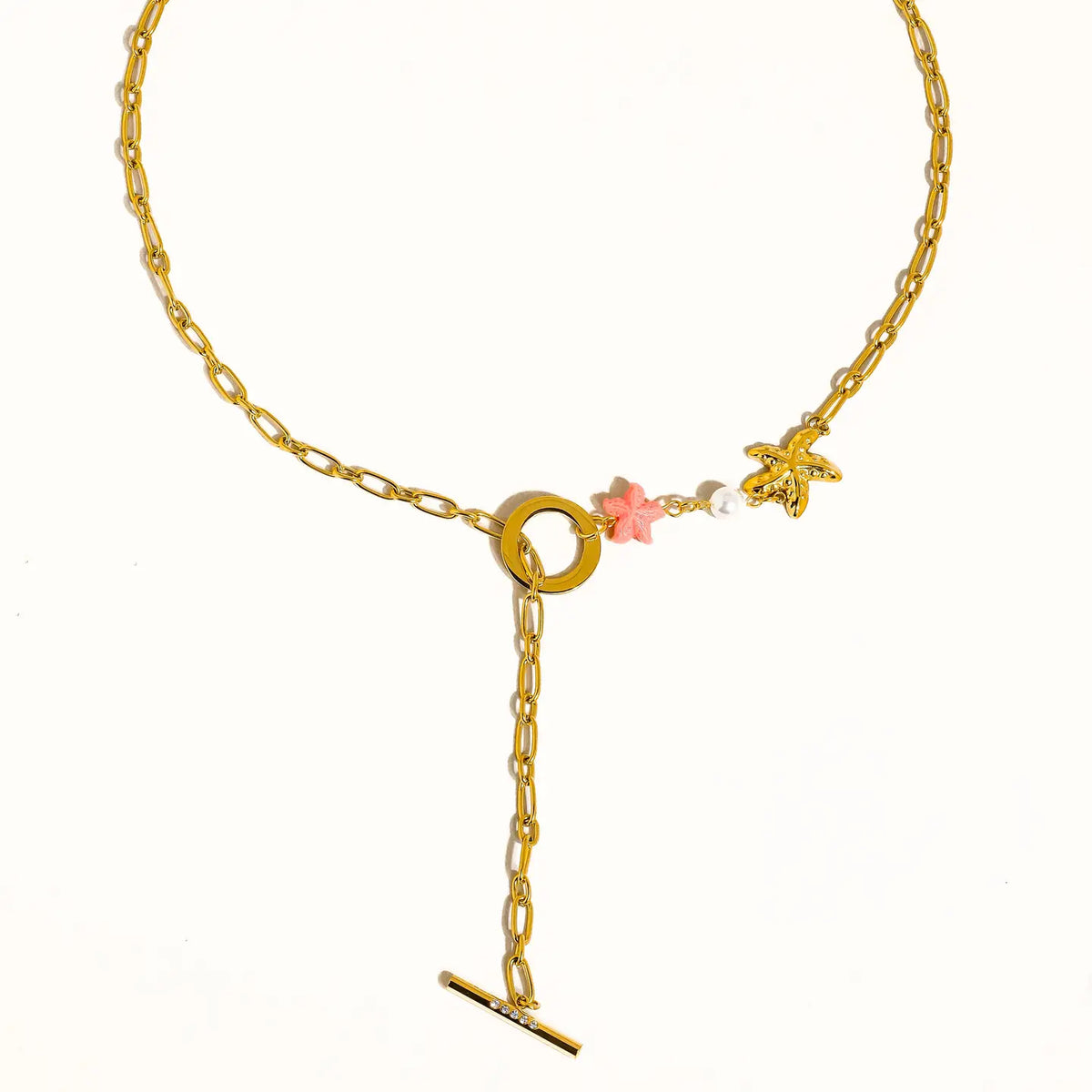 Odella Seashell Y Chain Necklace image 0